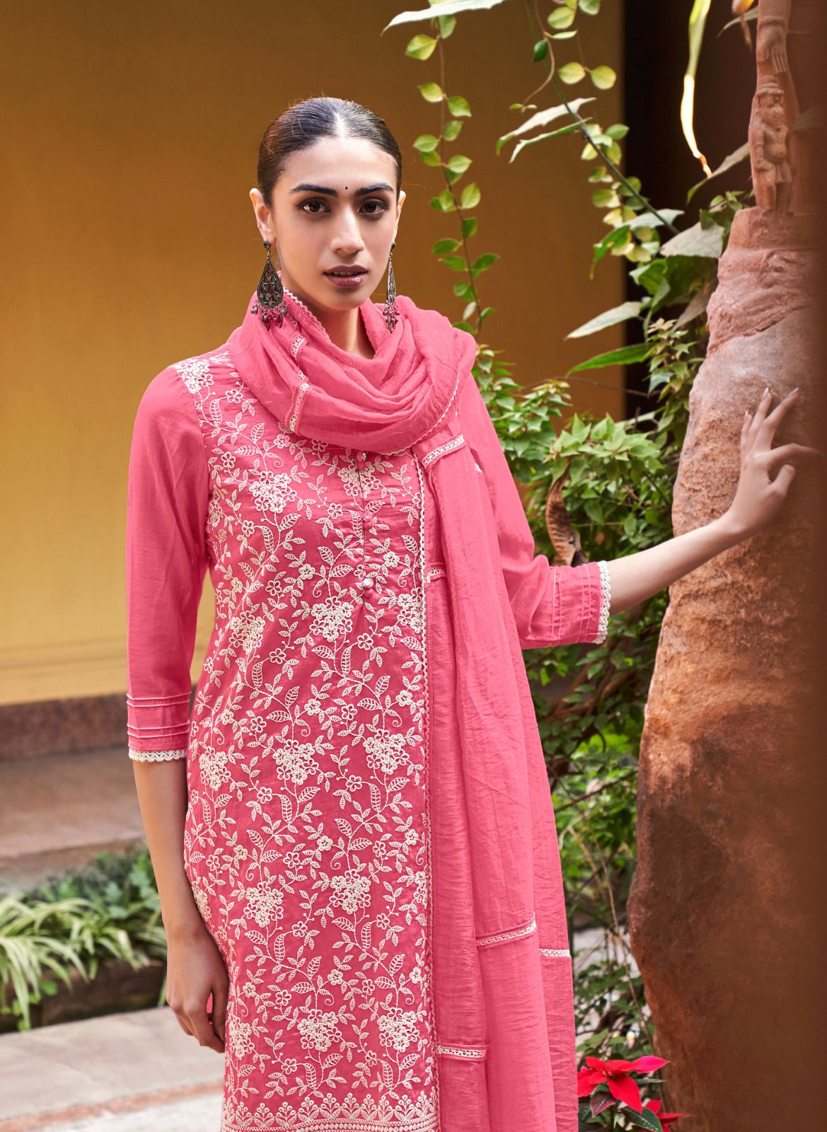 Four Buttons Pearl 8 Wholesale Printed Readymade Salwar Suits 